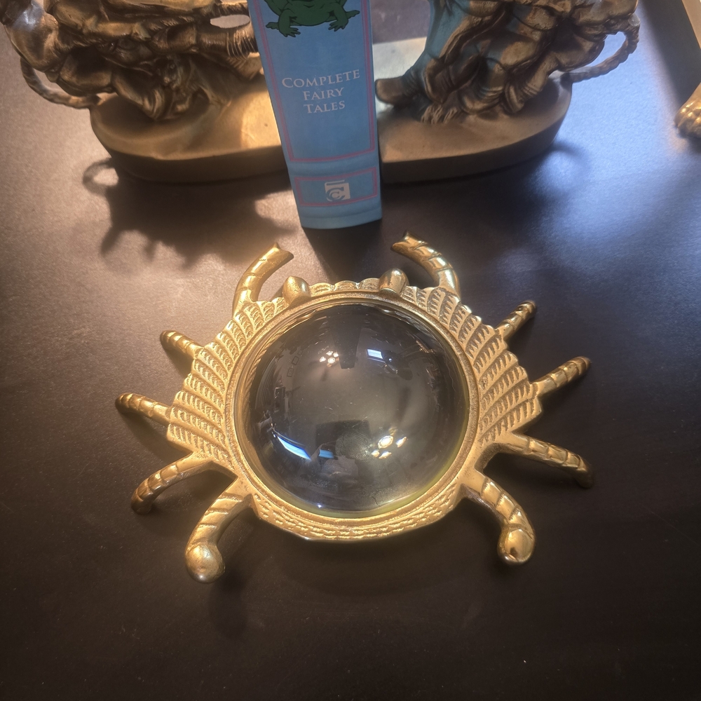 Gold Crab Magnifying Glass